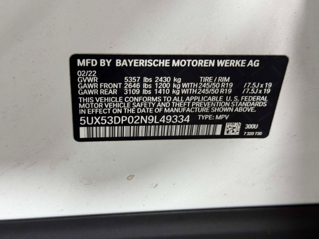 2022 BMW X3 xDrive30i